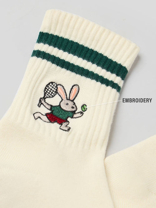 Souled Socks: Tennis Bunny Socks