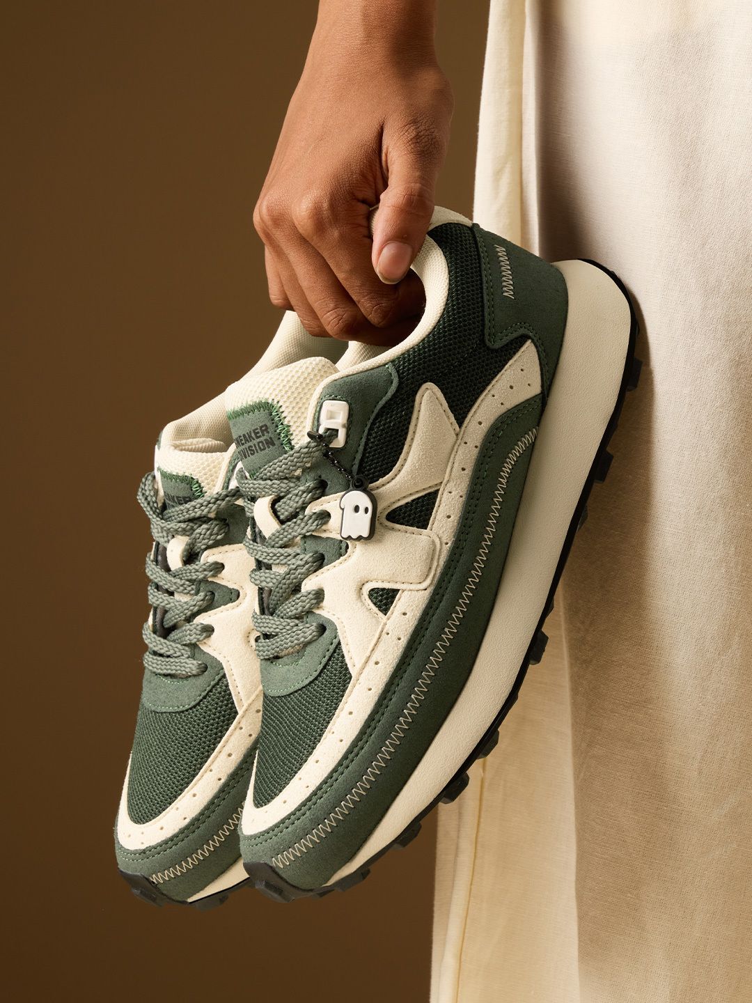 Olive: Milano Women Low Top Sneakers