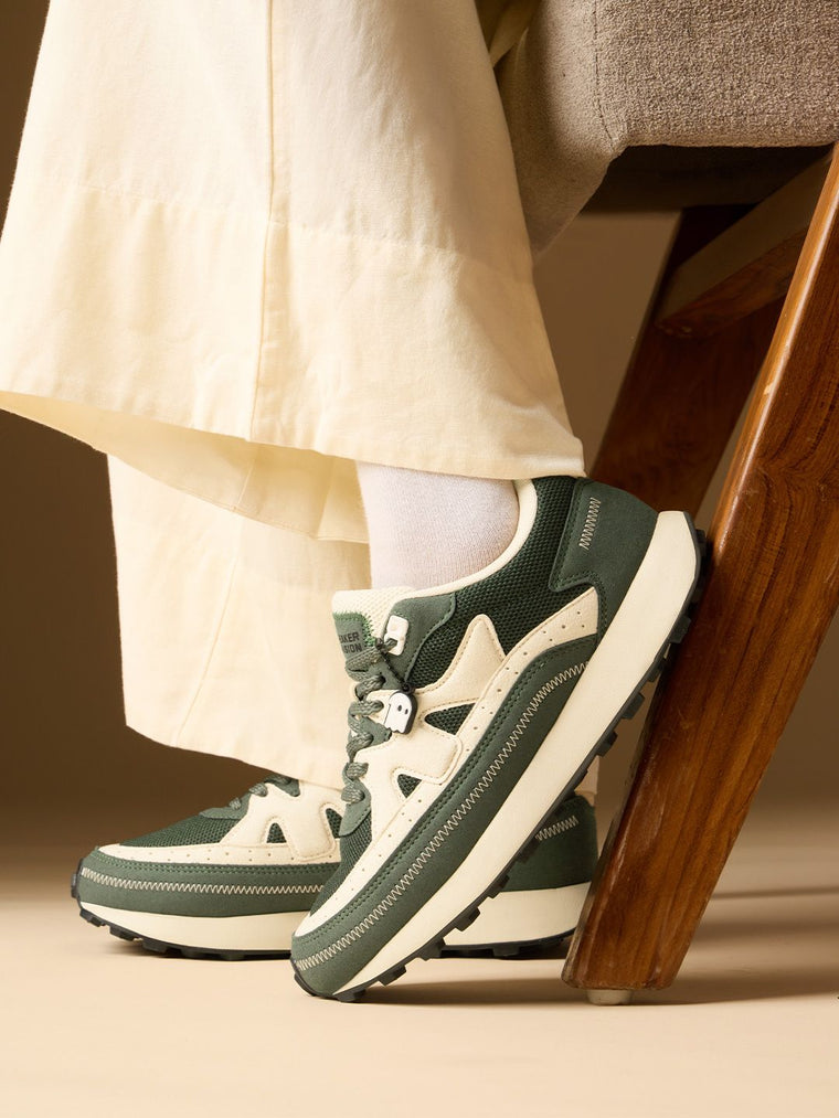 Olive: Milano Women Low Top Sneakers