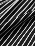 Corset Stripe Dress: Noir Women Fashion Dresses