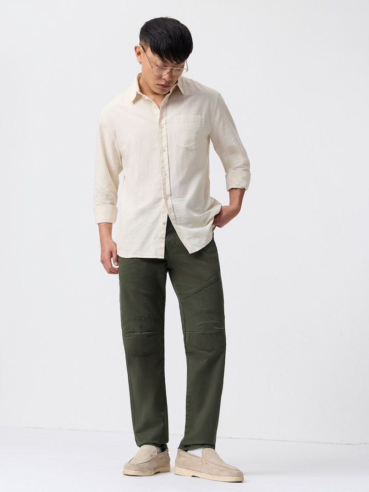 Aviator Pants: Dark Olive Men Pants