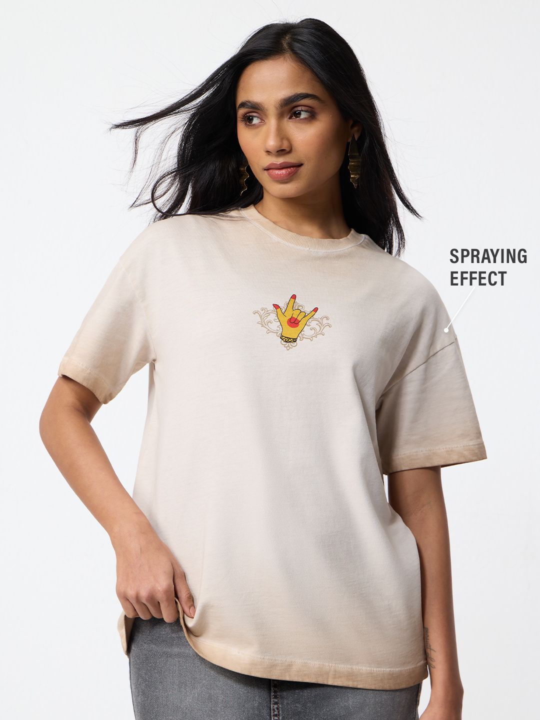 TSS Originals: Desi Charms Women Oversized T-Shirts