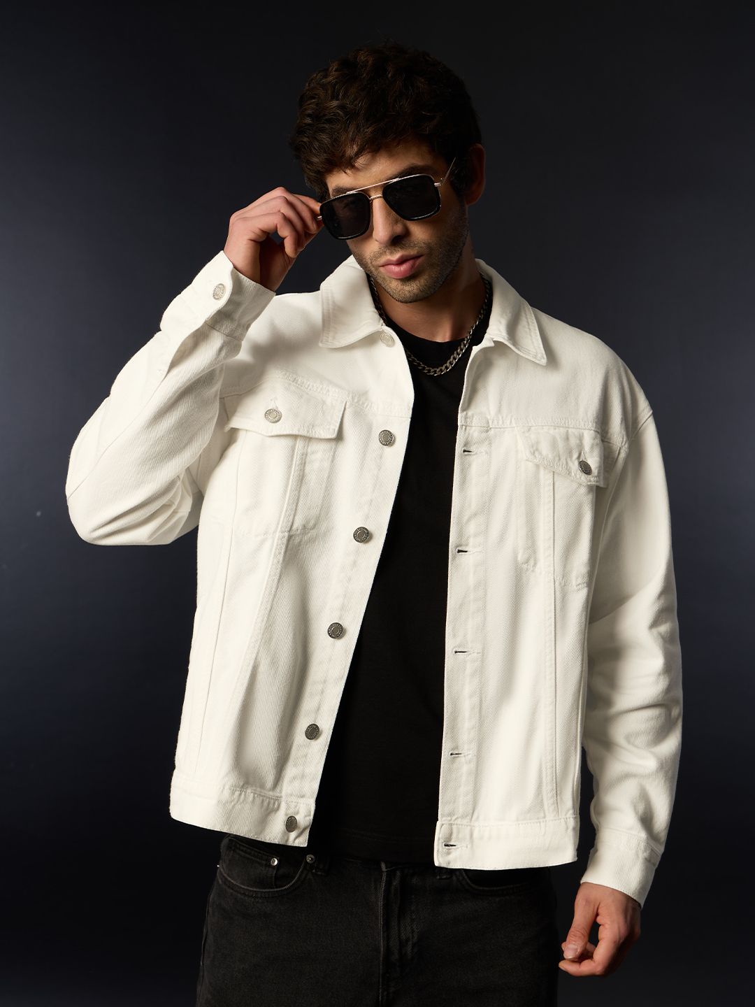 Denim Jacket: Ivory Denim Jackets