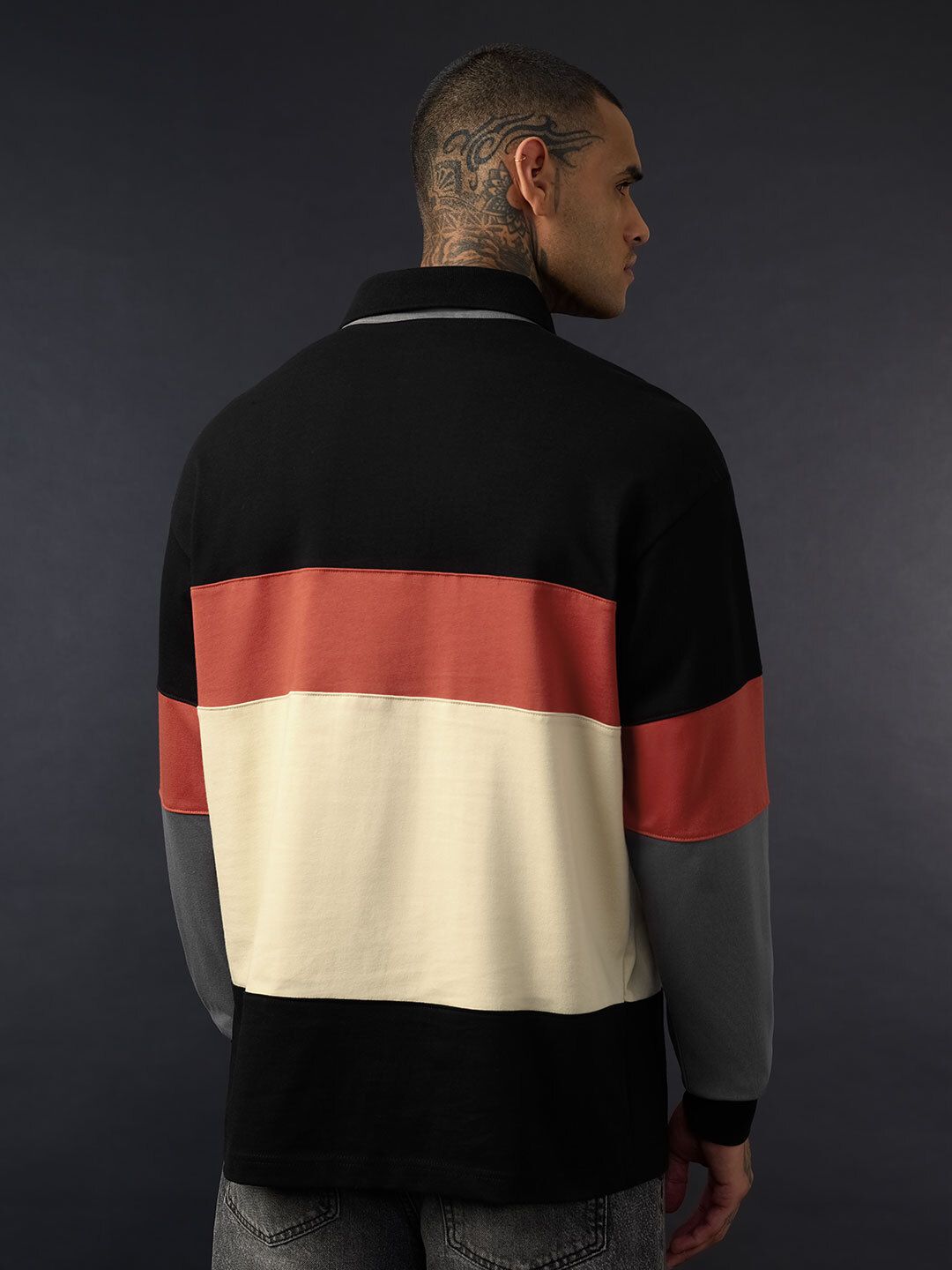 Colorblock Rugby Polo: Clover Men Rugby Polos