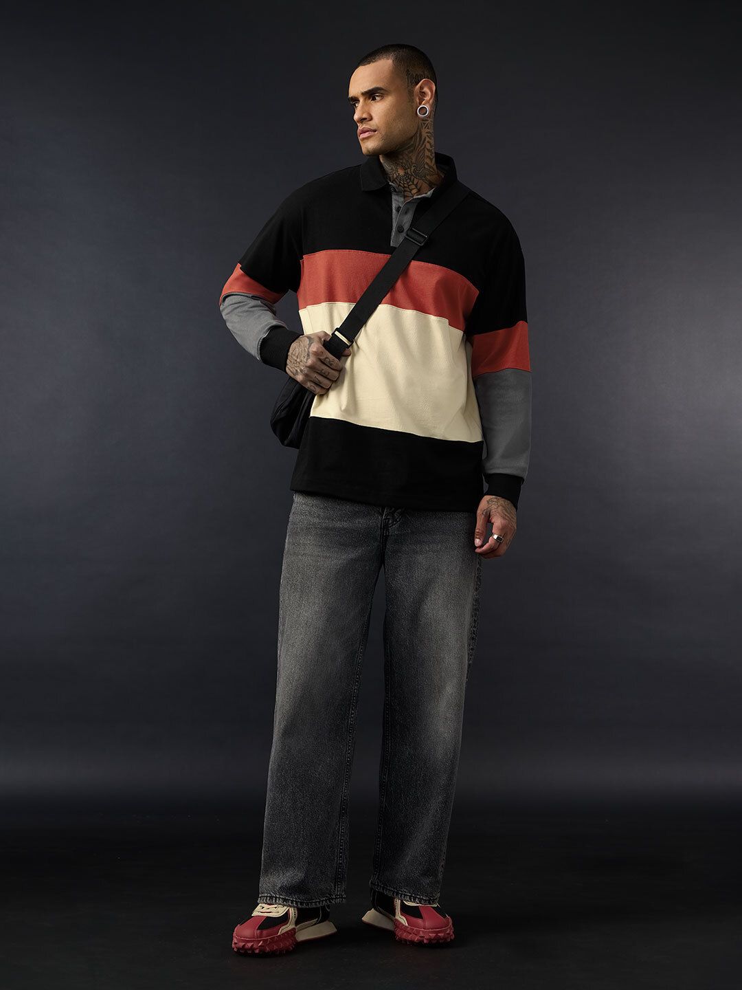 Colorblock Rugby Polo: Clover Men Rugby Polos