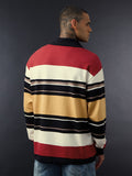 Colorblock Rugby Polo: Urban Static Men Rugby Polos