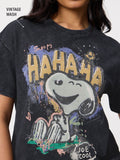 Peanuts: Funny Snoopy Women Oversized T-Shirts