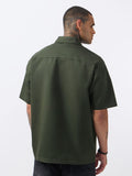 Zipper Polo: Muted Olive Classic Polos