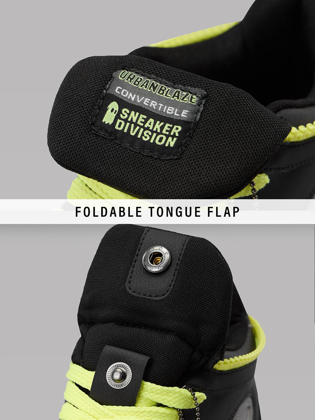 UBZ Convertible: Luminous Men High Top Sneakers
