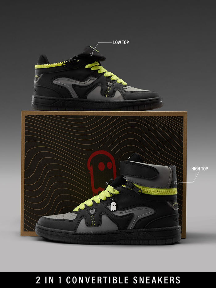 UBZ Convertible: Luminous Men High Top Sneakers