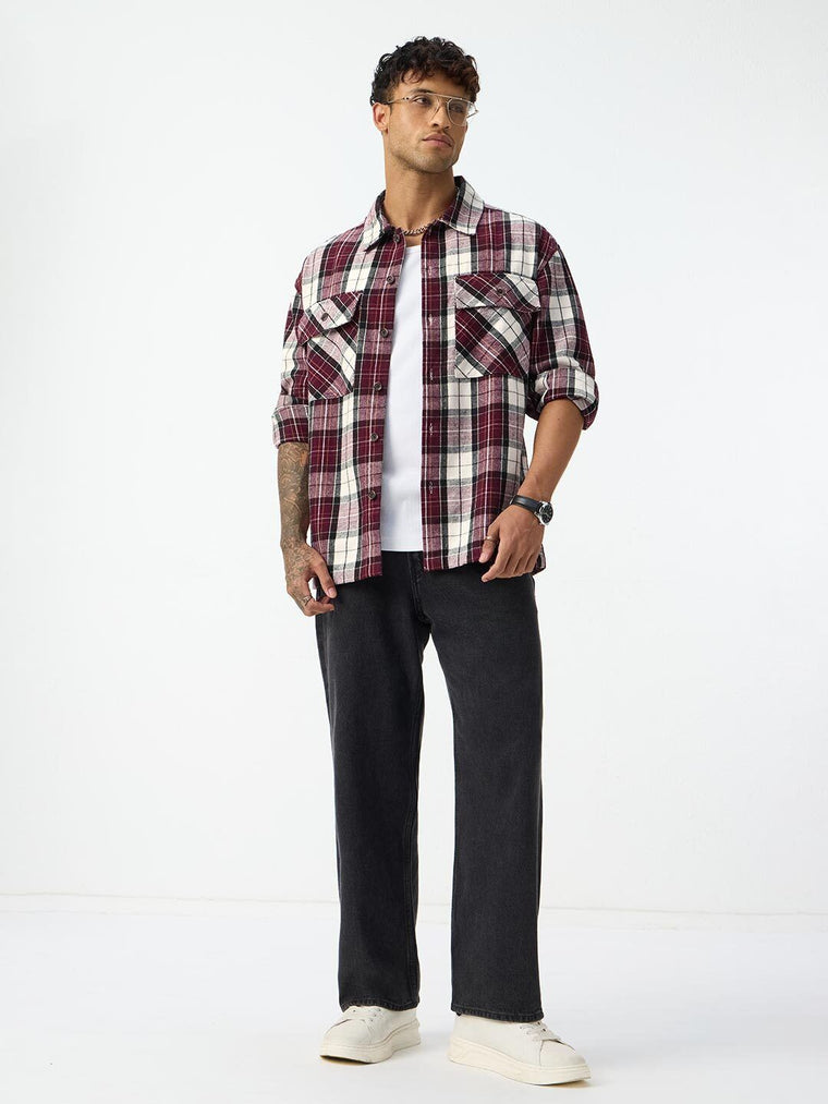 Overshirt: Ruby Plaid Overshirts