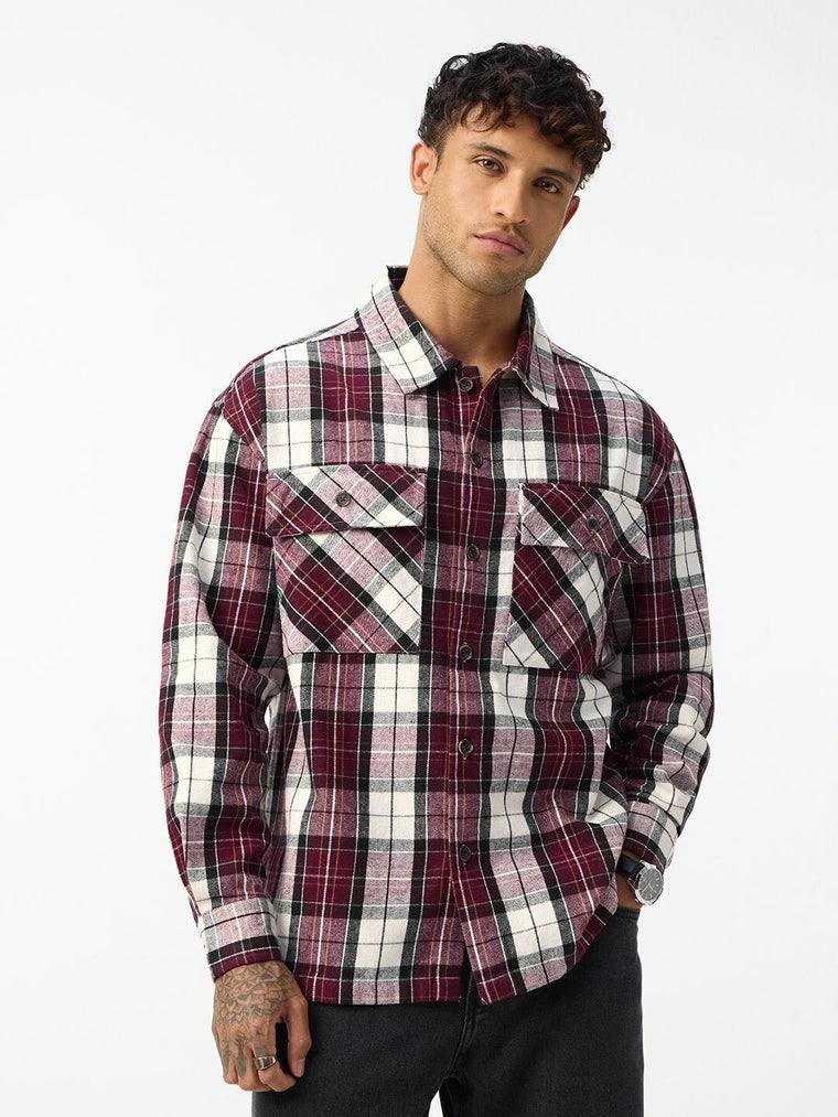 Overshirt: Ruby Plaid Overshirts