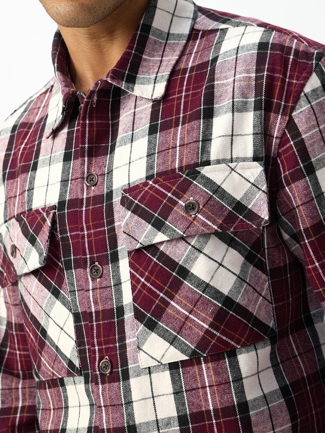 Overshirt: Ruby Plaid Overshirts