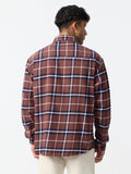Plaid Shirt: Coral Men Relaxed Shirts