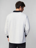 Oversized Rugby Polo: Steel Wave Men Rugby Polos