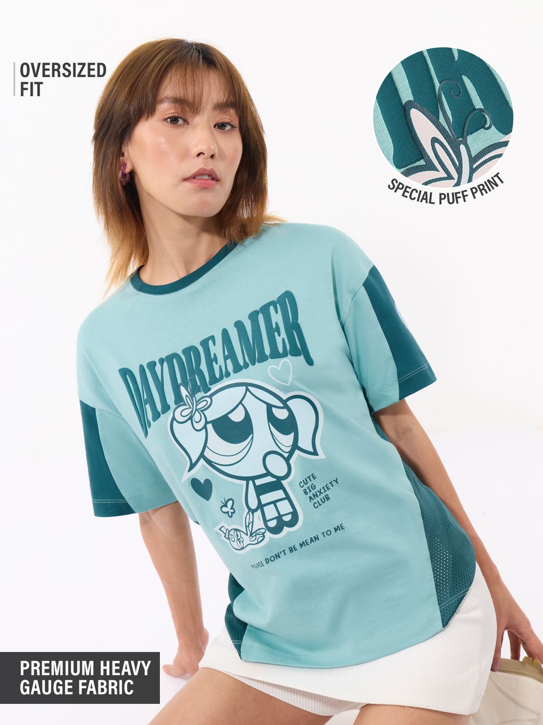 Powerpuff Girls: Daydreamer Women Oversized T-Shirts