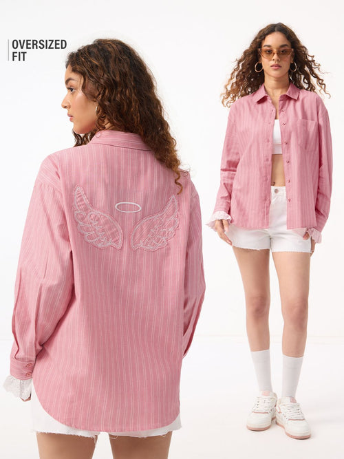 TSS Originals: Angel Eyes Women Oversized Shirts