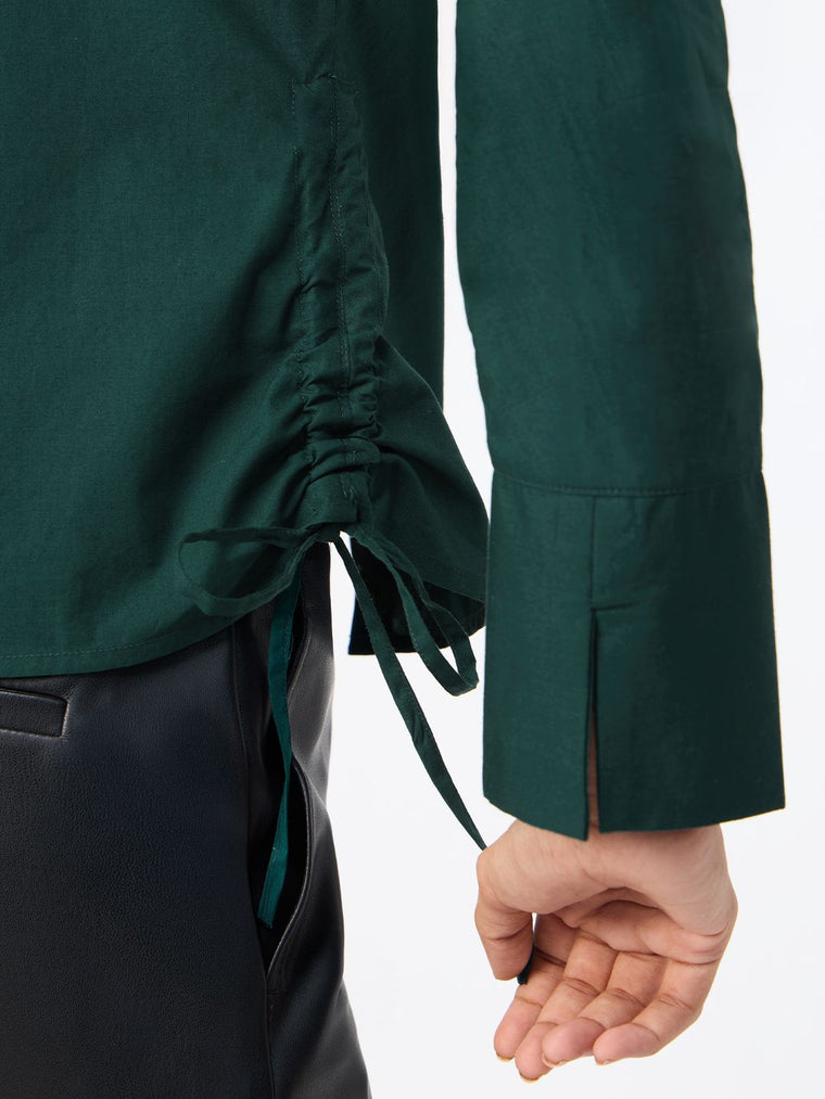 Tailored Solids: Emerald Women Fitted Shirts