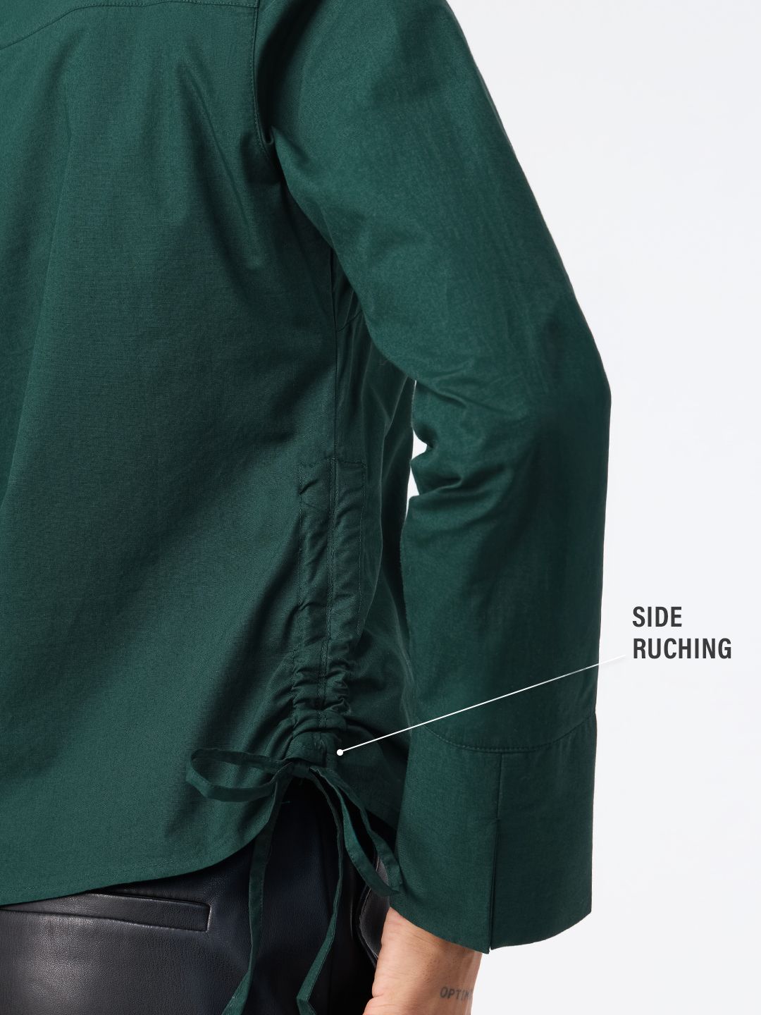 Tailored Solids: Emerald Women Fitted Shirts