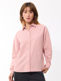 Cotton Linen Shirt: Rosewood Women Relaxed Shirts