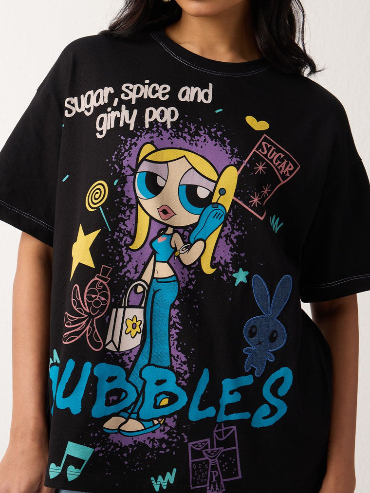 Powerpuff Girls: Girly Pop Women Oversized T-Shirts