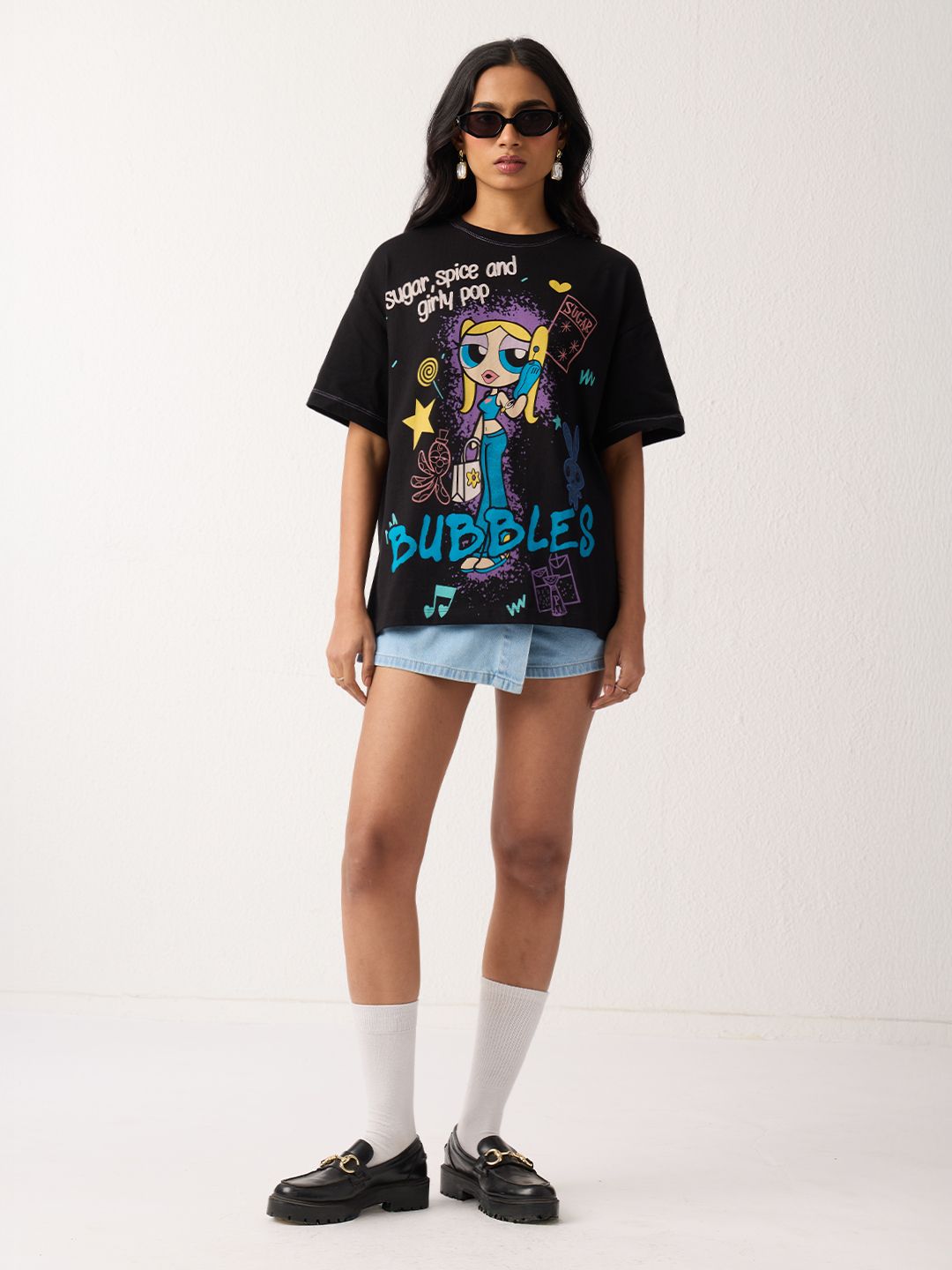 Powerpuff Girls: Girly Pop Women Oversized T-Shirts