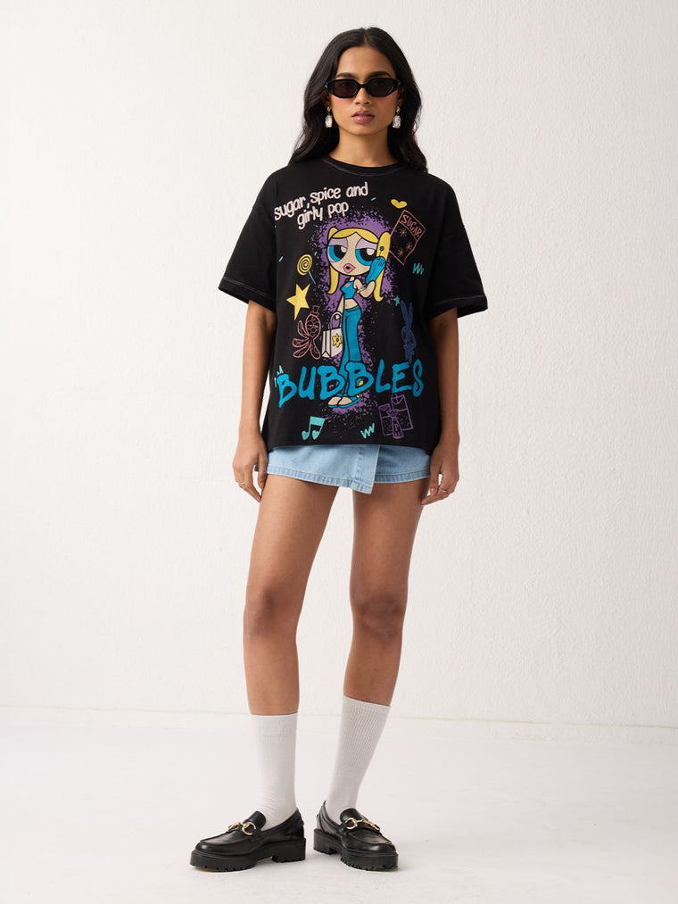Powerpuff Girls: Girly Pop Women Oversized T-Shirts