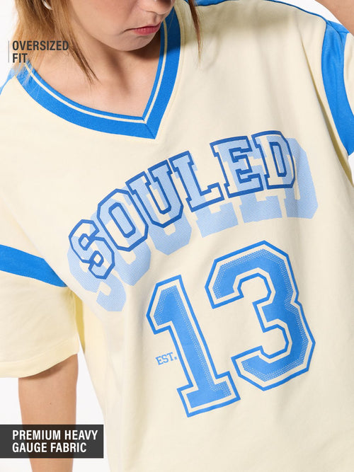 Souled Originals: Varsity Women Oversized T-Shirts