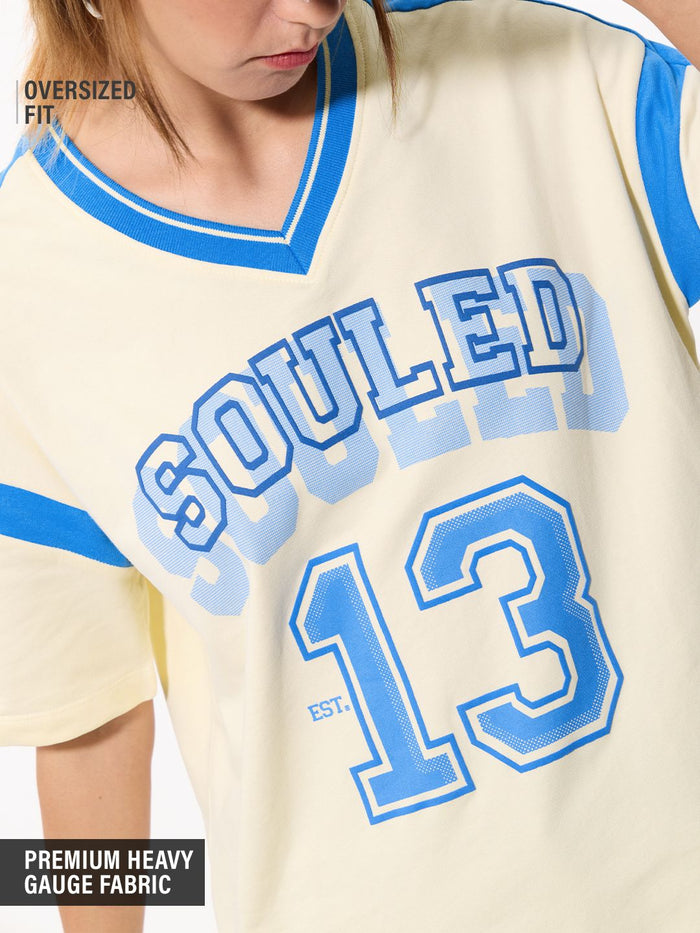 Souled Originals: Varsity Women Oversized T-Shirts