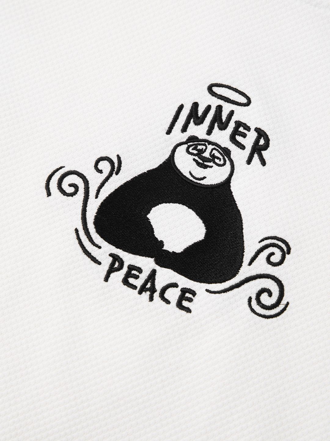 Textured T-shirt: Kung Fu Panda Peace Women Relaxed T-Shirts