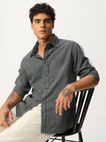Striped Shirt: Silver Chalice Men Relaxed Shirts