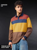 Colorblock Rugby Polo: Pollen Men Rugby Polos