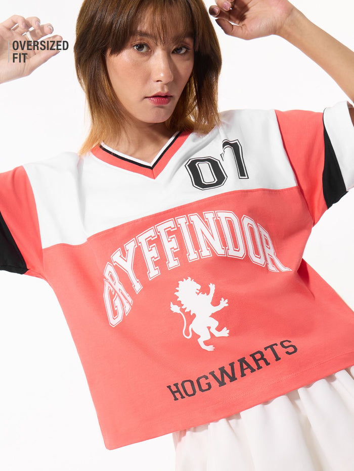 Harry Potter: House Gryffindor Women Oversized T-Shirts