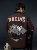 Zipper Shacket: Peanuts Rash Oversized Shirts