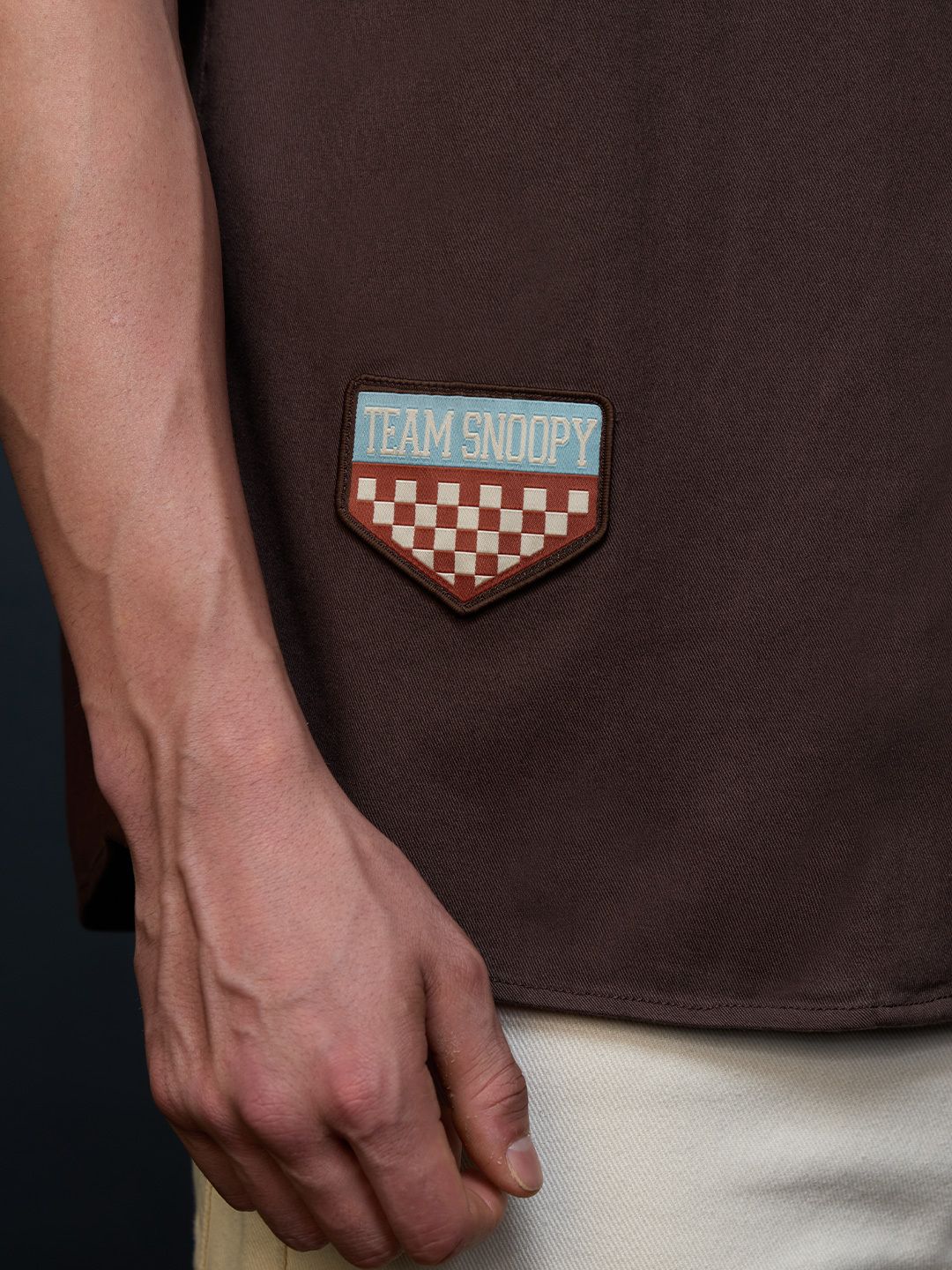 Zipper Shacket: Peanuts Rash Oversized Shirts