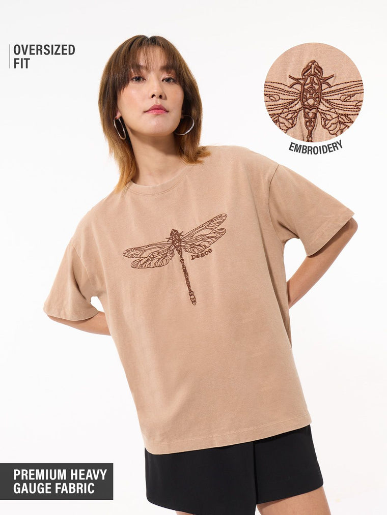 TSS Originals: Dragonfly Peace Women Oversized T-Shirts