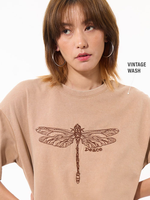TSS Originals: Dragonfly Peace Women Oversized T-Shirts