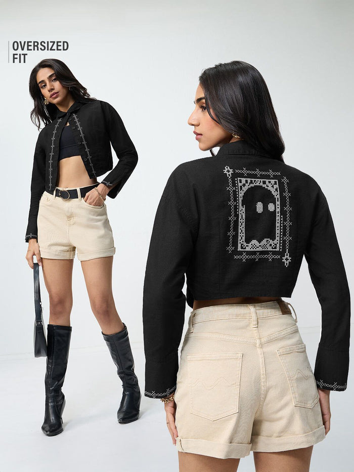 Souled Originals: Dark Mystery Women Cropped Shirts
