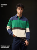 Colorblock Rugby Polo: Tribeca Pollen Men Rugby Polos