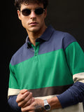 Colorblock Rugby Polo: Tribeca Pollen Men Rugby Polos