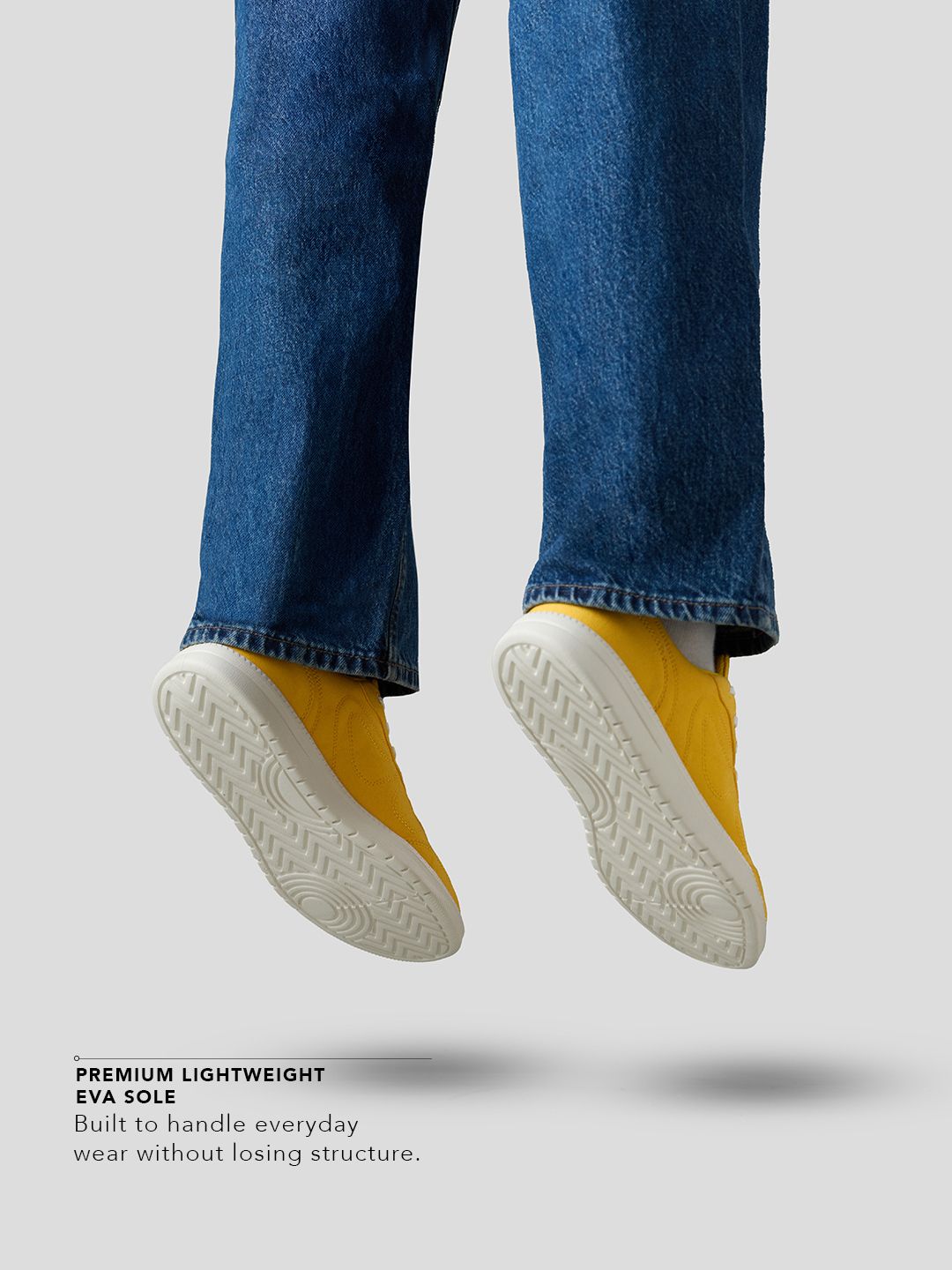 UBZ FLY: Yellow Men Low Top Sneakers