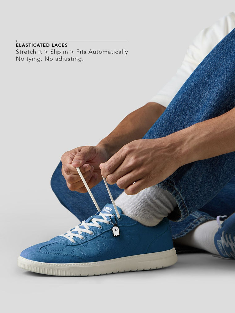 UBZ FLY: Blue Men Low Top Sneakers