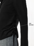 Tailored Solids: Raven Black Women Fitted Shirts