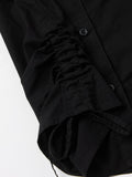 Tailored Solids: Raven Black Women Fitted Shirts