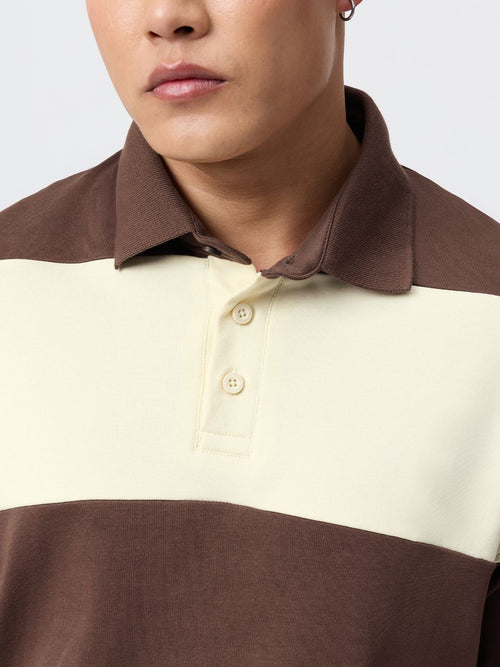 Oversized Polo: Mocha CrÃ¨me Oversized Polos
