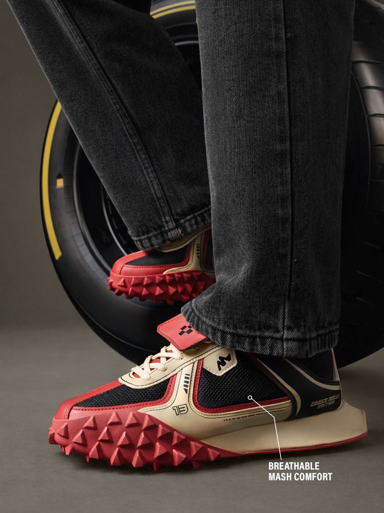 Cherry: Velocity Women Low Top Sneakers