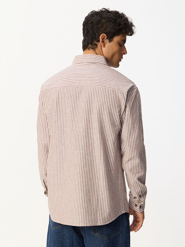 Cotton Linen Stripes: Bon Appetit Cotton Linen Shirts