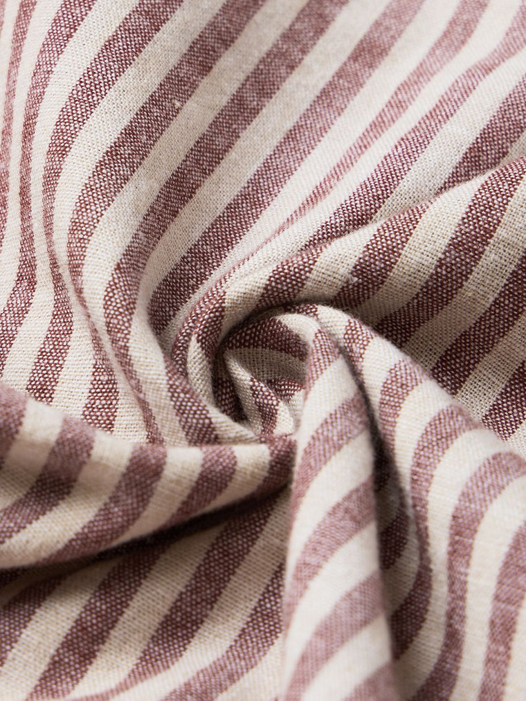 Cotton Linen Stripes: Bon Appetit Cotton Linen Shirts