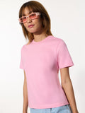 Regular Solids: Bubblegum Women Regular T-Shirts