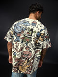 Aqua Tales: Sea Animals Oversized T-Shirts